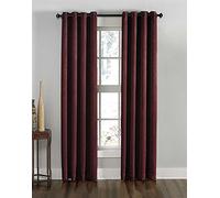 Curtainworks Lenox - Tenda a pannello con occhielli, 127 x 274 cm, colore: vino
