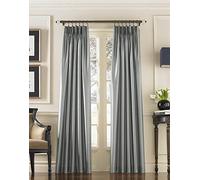 Curtainworks Marquee Tenda Plissettata a Pannello, Poliestere, Peltro, W 30" x L 144" (1 Panels)