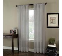 Curtainworks Soho - Tenda a Pannello in Voile, 150 x 304 cm, Colore: Argento