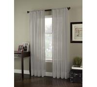 Curtainworks Soho - Tenda a Pannello in Voile, 150 x 335 cm, Colore: Argento
