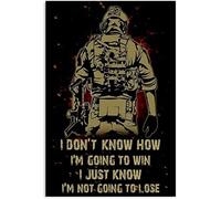Curteny Targa in metallo vintage con scritta "I Don't Know How I'm Going to Win", decorazione da parete in metallo, stile nostalgico, per casa, cucina, pub, bar, 30,5 x 40,6 cm