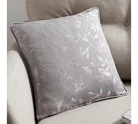 Curtina - Cuscini Quadrati Imbottiti in Jacquard, 43 x 43 cm, colore: Grigio