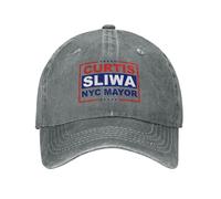 Curtis Sliwa per Il sindaco di New York City Cappello Elezioni di New York City 2026 Cappelli da Baseball da papà in Denim retrò