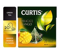 CURTIS TEA, DELICATE MANGO, TÈ VERDE CINESE TROPICALE, 20 PIRAMIDI INDIVIDUALI IN RETE