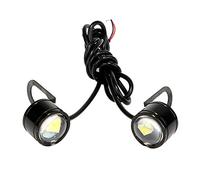 CURTT 2 pezzi bianco LED moto faro faro guida luce diurna lampada