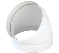 Curva 45° Ø 100 mm per canalizzaziona aria Bianco