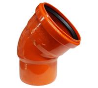 Curva 45 gradi Bampi in PVC con guarnizione Diametro 110/100 mm BPV111045