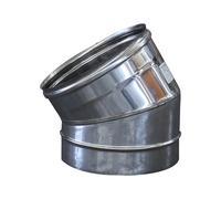 Curva 45° Gradi Camini Wierer in Acciaio Inox Vari Diametri