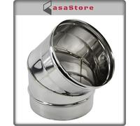 Curva 45 Gradi In Acciaio Inox Aisi 304 Diam.100 Mm Spess. 05mm