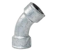 Curva 45 gradi per tubi in Ghisa Gebo Femmina/Femmina 1 1/4 41-7G