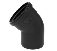 Curva 45 gradi Redi M/F diametro 100 mm in PVC nero 07010P8