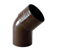Curva 45° x 80mm Marrone per Tubi di Scarico pluviale