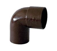 Curva 87.30° x 80mm marrone per tubi di scarico pluviale