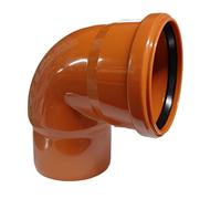 Curva 87,5 gradi Bampi in PVC con guarnizione Diametro 110/100 mm BPV111087