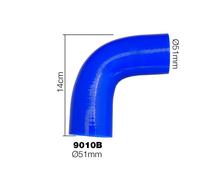 Manicotto Manitor in silicone rinforzato blu Curva 90 gradi 51mm