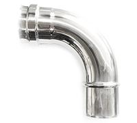 Curva 90 canna fumaria DN 60 tubo acciaio inox 316