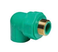 CURVA 90 ° FILETTATA MASCHIO IN PPR PN25- - M EE ¸ mm.20x1/2 - 10 pezzi ATP