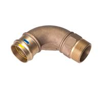 Curva 90 gradi filettato IBP per acqua e gas F/M D 22 mm x 3/4 P14001G02206000