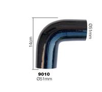 Manicotto Manitor in silicone rinforzato nero Curva 90 gradi 51mm