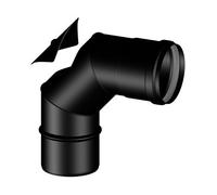 CURVA 90° MF CON ISPEZIONE PELLET SMALTATO Diam. 100