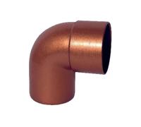 Curva 90° x 80mm rame rosso per tubi di scarico pluviale