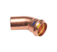 CURVA A 45° MF A PRESSARE PER ACQUA E GAS B ONE Diam 35