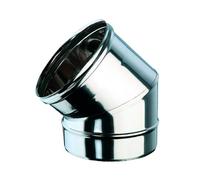 Curva a 45° mf diametro 300 in acciaio inox AISI 316L