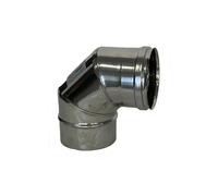 Curva a 90° in acciaio inox AISI 316 Ø 80 mm Acciaio inox