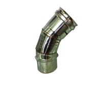 Curva A Gomito In Acciaio Inox Stufa A Pellet D 80 In AISI 304 L