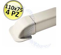 Curva a muro per canalina 110x75mm - 4 PZ