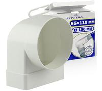 Curva Adattatore Tubo Mista Verticale Ø100mm 60°C - Garanzia di 10 Anni