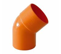 CURVA APERTA 45° IN PVC D. 200 mm COLORE ARANCIO SCARICO PLUVIALE PLASTICA
