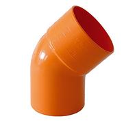 CURVA APERTA 45° PVC ROSSO Diam. 100 mm PER TUBI IDRAULICI