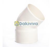 CURVA APERTA A 45° IN PVC AVORIO DIAMETRO 250 - 315 - 400