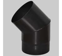 CURVA APERTA NERO OPACO - 45° Ø 150