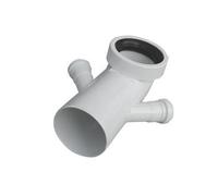 CURVA BIANCA WC ATTACCO BICCHIERE DOPPIO VALSIR Diam 110/40