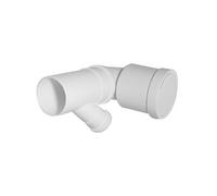 CURVA BIANCA WC PROLUNGATA ATTACCO ORIENTABILE DX-SX VALSIR- Diam. 90/50- VAL...