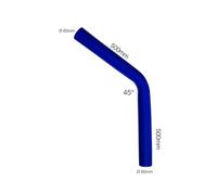 Curva blu 45gradi Manitor id.65mm l.500mm SIMONI RACING - art. 4516BL