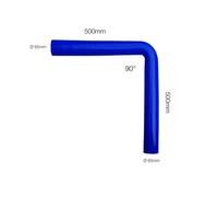 Curva blu 90°Manitor id.65mm l.500mm silicone rinforzato 4 strati