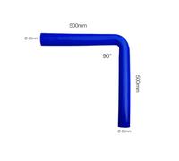 Curva blu 90gradi Manitor id.60mm l.500mm SIMONI RACING - art. 9012BL