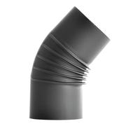 Curva canna fumaria Bertrams senza sportello di pulizia 45° rigida / PELLET senotherm®