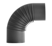 Curva canna fumaria Bertrams senza sportello di pulizia 90° rigida / PELLET senotherm®