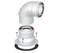 Curva Coassiale 90° Partenza per Caldaia Condensazione 60/100 - HERMANN-SAUNIER DUVAL