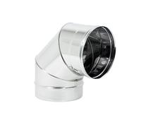 Curva da 90° Gradi Camini Wierer in Acciaio Inox Vari Diametri