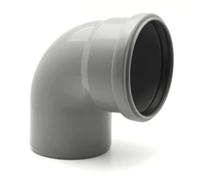 Curva DF HTB 90mm x 87.30° per tubi di scarico