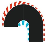Curva di bivio 180° L/R Carrera HYBRID per estensioni di pista