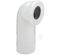 Curva di raccordo WC 90° plastica bianco alpino 100551