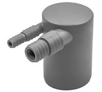 Curva Doppia Dn40/dn50 Senza Sifone - Raccordo in Polipropilene per Lavatrice E Asciugatrice - Scarico Acqua Calda Ø 8,1-20,3 Mm