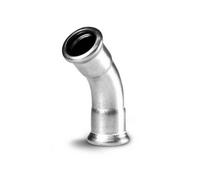 CURVA FF 45° A PRESSARE IN ACCIAIO CABONIO Diam 54