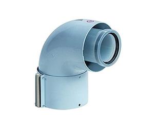 CURVA FUMI 90G COASSIALE 60/100 PP